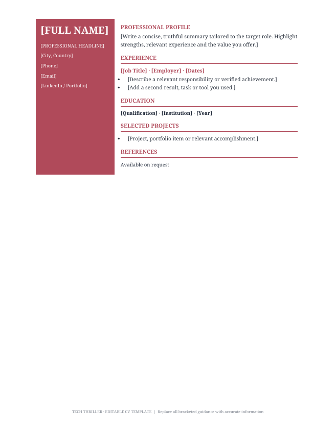 Preview of Graphic Designer Resume Template