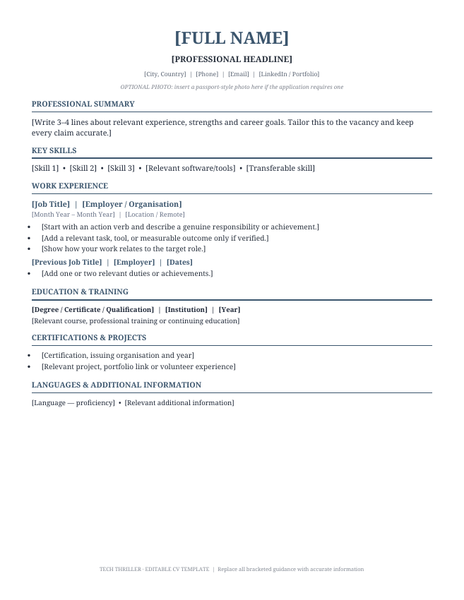 Preview of Clean Professional Resume