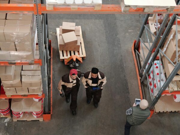 men working in a warehouse
