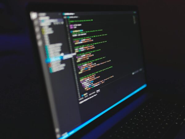 computer program on the monitor