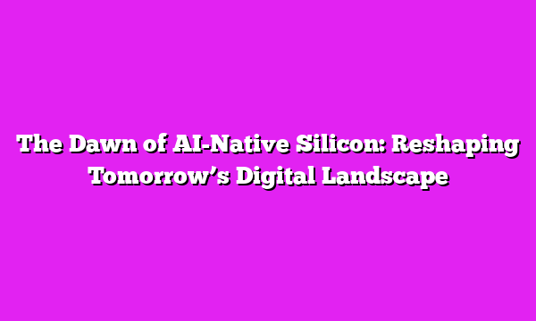 The Dawn of AI-Native Silicon: Reshaping Tomorrowβs Digital Landscape