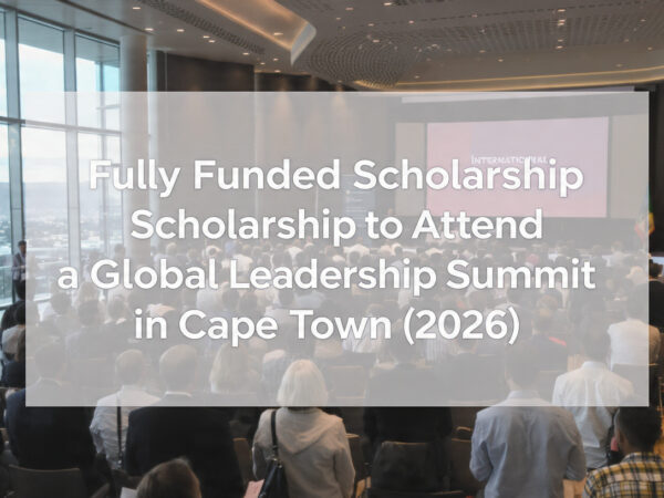 Fully funded DSM-Firmenich scholarship enabling young leaders to attend a global summit in Cape Town, South Africa.