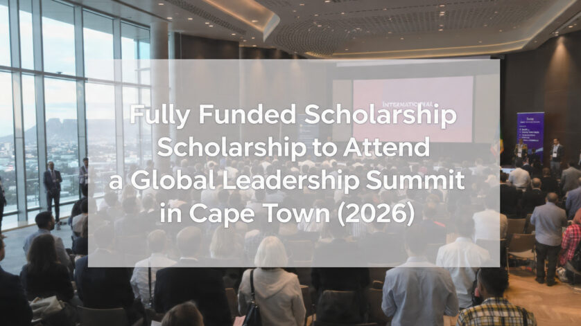 Fully funded DSM-Firmenich scholarship enabling young leaders to attend a global summit in Cape Town, South Africa.