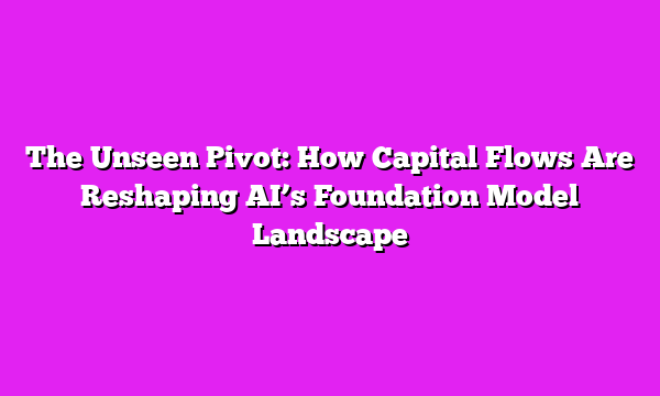 The Unseen Pivot: How Capital Flows Are Reshaping AIβs Foundation Model Landscape