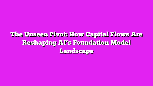 The Unseen Pivot: How Capital Flows Are Reshaping AI’s Foundation Model Landscape